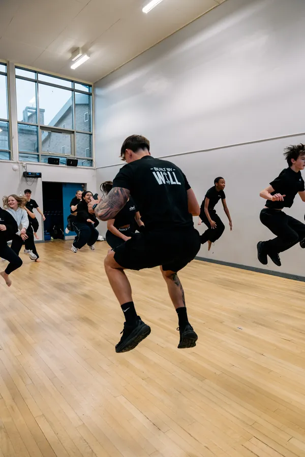Will moving with a group during a training session